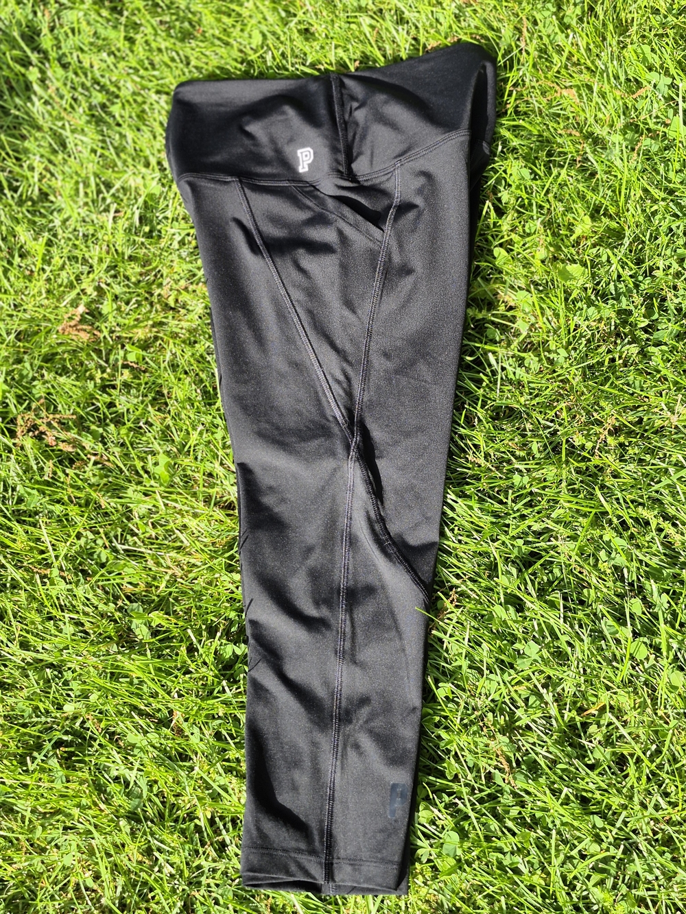 PINK Victoria's Secret Black High-Waist Crop Leggings-S